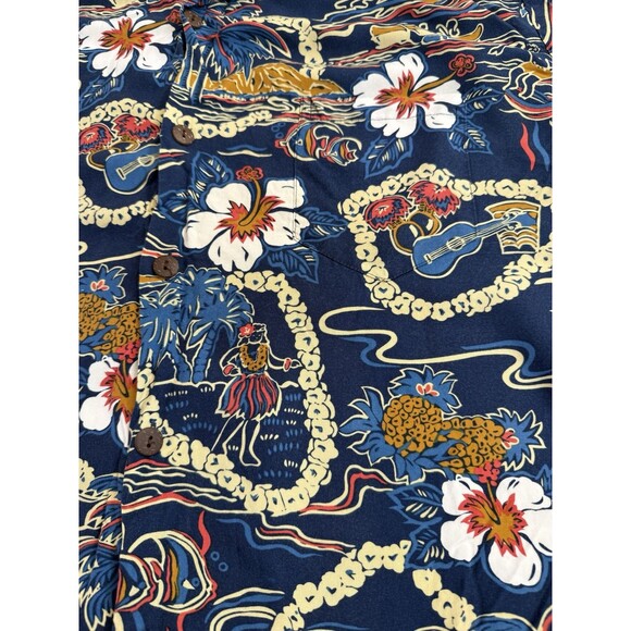 VTG Hilo Hattie’s Authentic Hawaiian Aloha Shirt Men's 2XL All Over Floral HTF - Picture 4 of 7